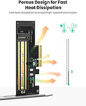 Адаптер Ugreen для встановлення SSD M.2 (NVMe) у слот PCI-E 3.0 x4 CM302 70503, фото 2