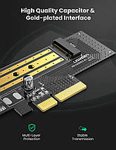 Адаптер Ugreen для встановлення SSD M.2 (NVMe) у слот PCI-E 3.0 x4 CM302 70503, фото 3