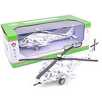 Вертолет игрушечный Bambi 9809 свет, звук Белый, World-of-Toys