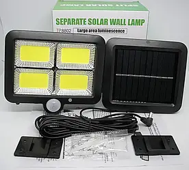 Вуличний ліхтар на сонячній батареї з датчиком руху Split solar wall lamp