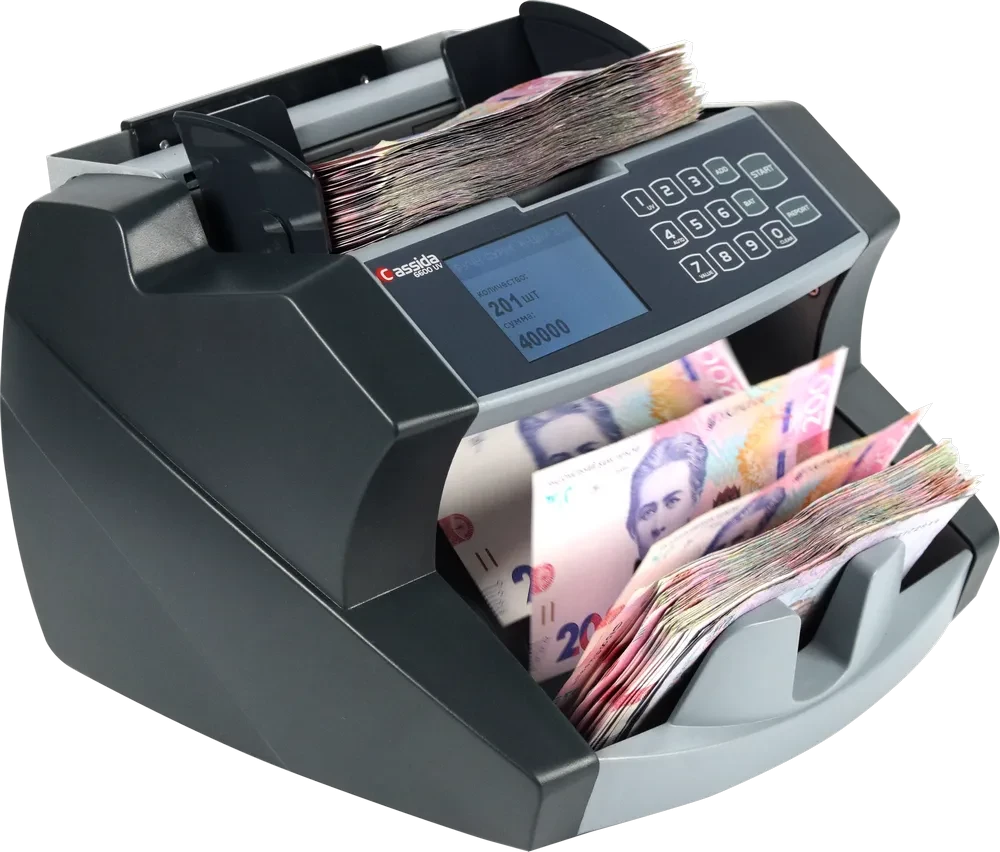 Лічильник банкнот Cassida 6600 LCD UV/MG з магнітною детекцією, фото 1
