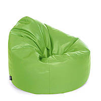 Кресло-мешок беcкаркасное люкс со съемным чехлом MeBelle AIR, размер S, износостойкий салатовый кожзам