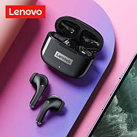 Безпровідні навушники Bluetooth для телефону вакуумні Lenovo LP40 Pro black блютуз