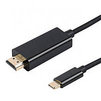 Кабель U&P USB 3.1 Type-C - HDMI 4K 1.8 м Black (CC-UTCTH-BK)