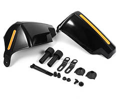 Захист рук мотоцикліста від вітру з кріпленням на кермо 22 мм (темна)