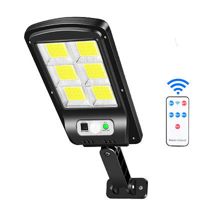 Вуличний ліхтар на сонячній батареї Solar BK-120-6COB із датчиком руху 25 см, фото 2