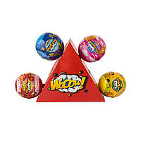 М'яч пластиковий з цукерками та сюрпризом для дівчинки WOOOW POPS, фото 3
