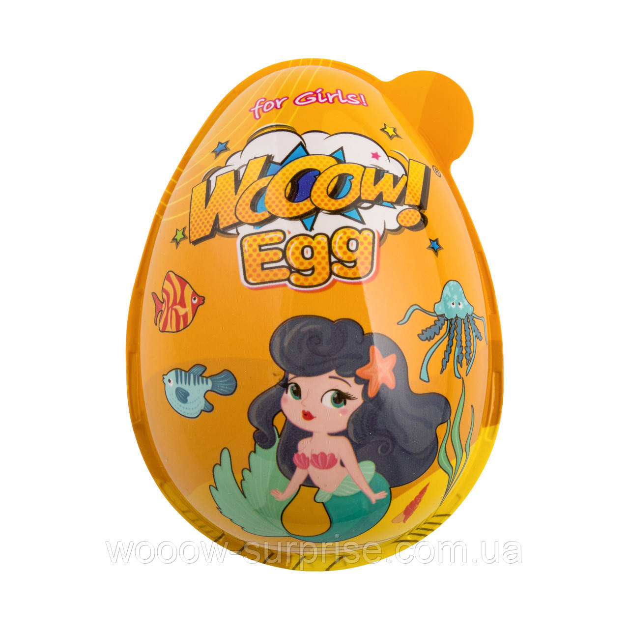 Яйце пластикове з цукерками та сюрпризом для дівчинки WOOOW egg