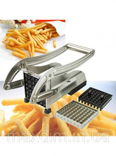 Ручна картоплерізання металева машинка Potato Chipper для нарізки картопля фрі