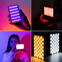 Світлодіодна лампа для відеознімання Luxceo W140 RGB 3100 mAh 2500-9000K, фото 5
