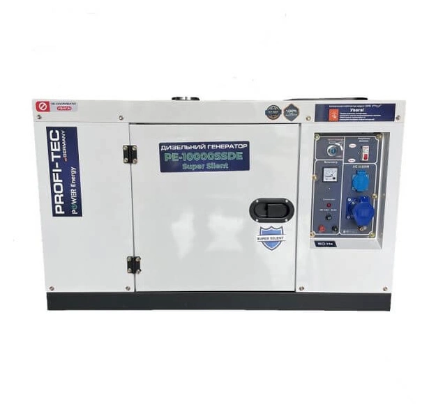 Дизельний генератор PROFI-TEC PE-10000SSDE Super Silent, фото 1