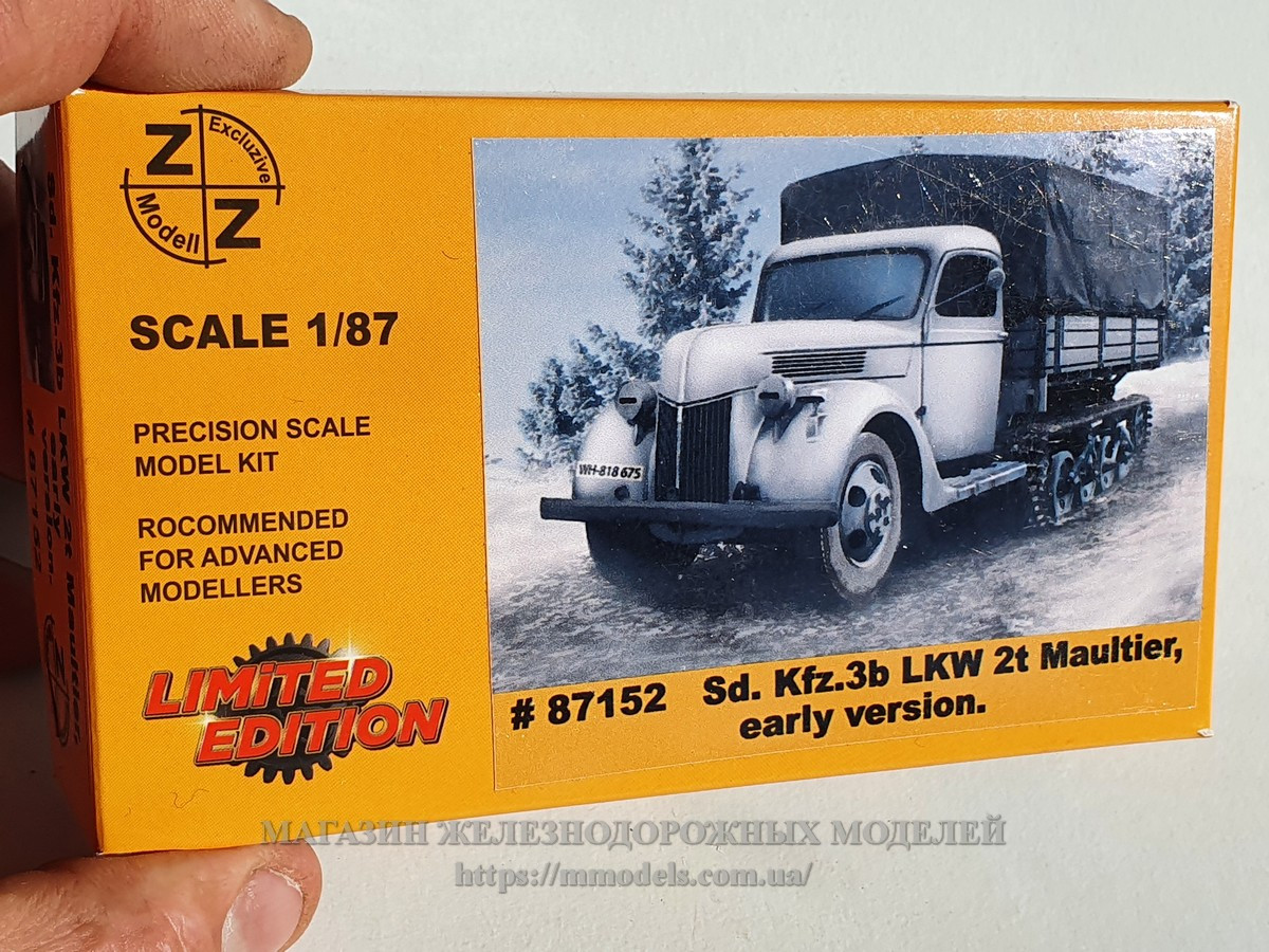 Модель напівгусеничний тягач часів Другої світової війни, масштабу 1/87, H0, фото 1