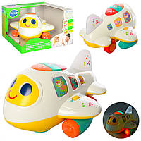 Дитячий музичний літак 6103 з регулюванням гучності Дитяча іграшка літак зі звуком і світлом