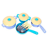 Игрушечная посуда с кастрюлями 11 предметов ТехноК 4432TXK детский игровой набор посуды