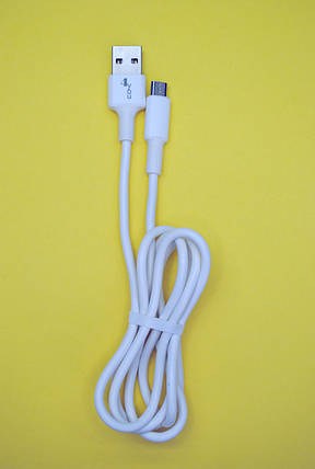 Кабель USB Micro USB 4you Tems white (2A), фото 1