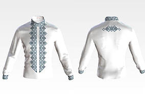 Заготовка для вишивки Сорочка чоловіча СЧ074 Барвиста Вишиванка