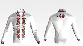 Заготовка для вишивки Сорочка чоловіча СЧ073 Барвиста Вишиванка