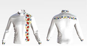 Заготовка для вишивки Сорочка чоловіча СЧ063 Барвиста Вишиванка