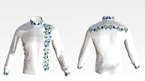 Заготовка для вишивки Сорочка чоловіча СЧ062 Барвиста Вишиванка