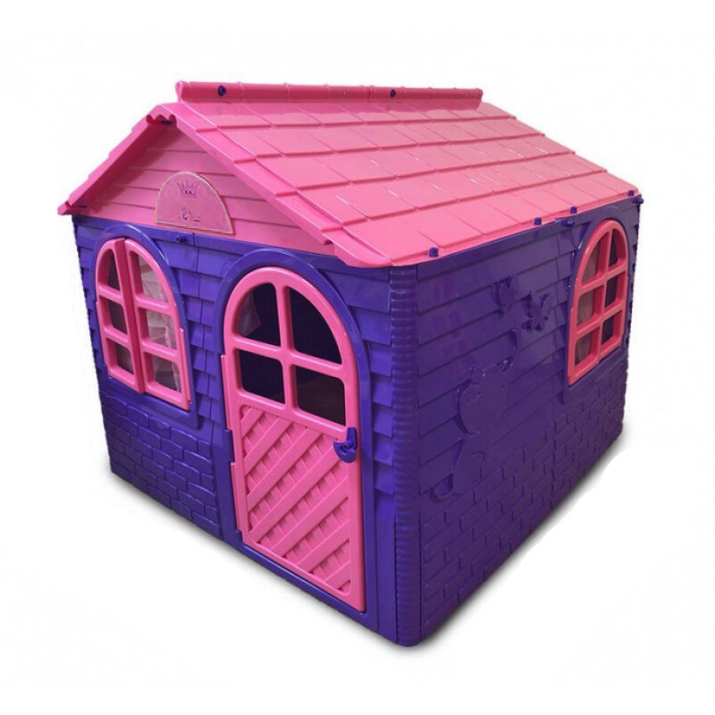Дитячий ігровий будиночок зі шторками 02550/1 пластиковий будиночок для дитячих ігор у кімнату