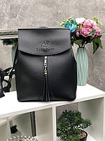 Рюкзак жіночий чорний молодіжний міський модний  рюкзачок