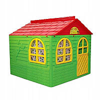 Детский большой игровой Домик со шторками 02550/3 пластиковый Домик для детских игр
