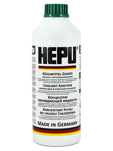 Жидкость охлаждающая Антифриз концентрат G11 зеленая 1,5 л HEPU (P999 ...