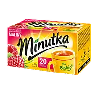 Чай черный с малиной мелколистовой в пакетиках Minutka, 28 г (20 шт.), Польша