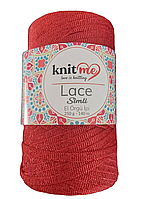 Пряжа стрічка з люриксом KN ⁇ T ME LACE ПРЯЖА ДЛЯ РУЧНОГО В'ЯЗАННЯ 250 Г. 140 МТ.