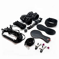 Набір БДСМ предметів Alive Fury Black BDSM Kit 10 шт.