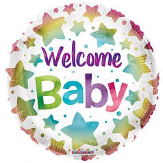 Р014 KALEIDOSCOPE-КЛ Коло 18" Welcome baby - зірки
