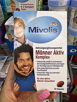 Вітаміни для чоловіків 😍 Mivolis "Manner Aktiv Komplex". Німеччина
