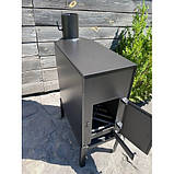 Буржуйка-камін опалювальна піч на дровах чавунні печі каміни, фото 2