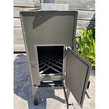 Буржуйка-камін опалювальна піч на дровах чавунні печі каміни, фото 3