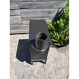 Буржуйка-камін опалювальна піч на дровах чавунні печі каміни, фото 4