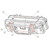 Кейс Сейф Екстрим. Secret Box Extrim Box Military Box — Універсальний ящик для зберігання AURA RED, фото 4