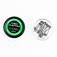 Набір Спіралів PREBUILT COIL для Баків Quad Clapton (0.85 ohm)