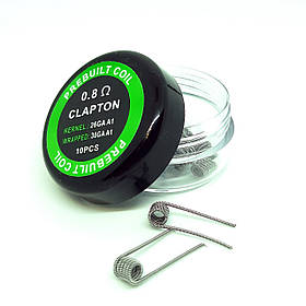 Набір Спіралів PREBUILT COIL для Баків Quad Clapton (Kanthal, 0.8)