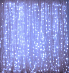Гірлянда RD-7154 водоспад 320LED 3х2м Колір ламп-Білий, із заглушкою (10х32Ламп)