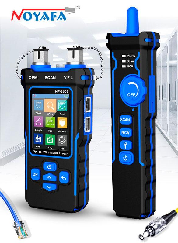 NOYAFA NF-8508, багатофункціональний мережевий тестер, трасошукач, PoE, VFL, OPM, QC-тест