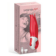 Потужний вібратор Satisfyer Vibes Power Flower з ніжними тріпотливими пелюстками, 12 режимів роботи, фото 2