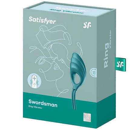 Еректив Vibrocolo Lasso Satiffyer Merdsman Green, сильна фіксація, 10 режимів, потужний мотор, фото 2