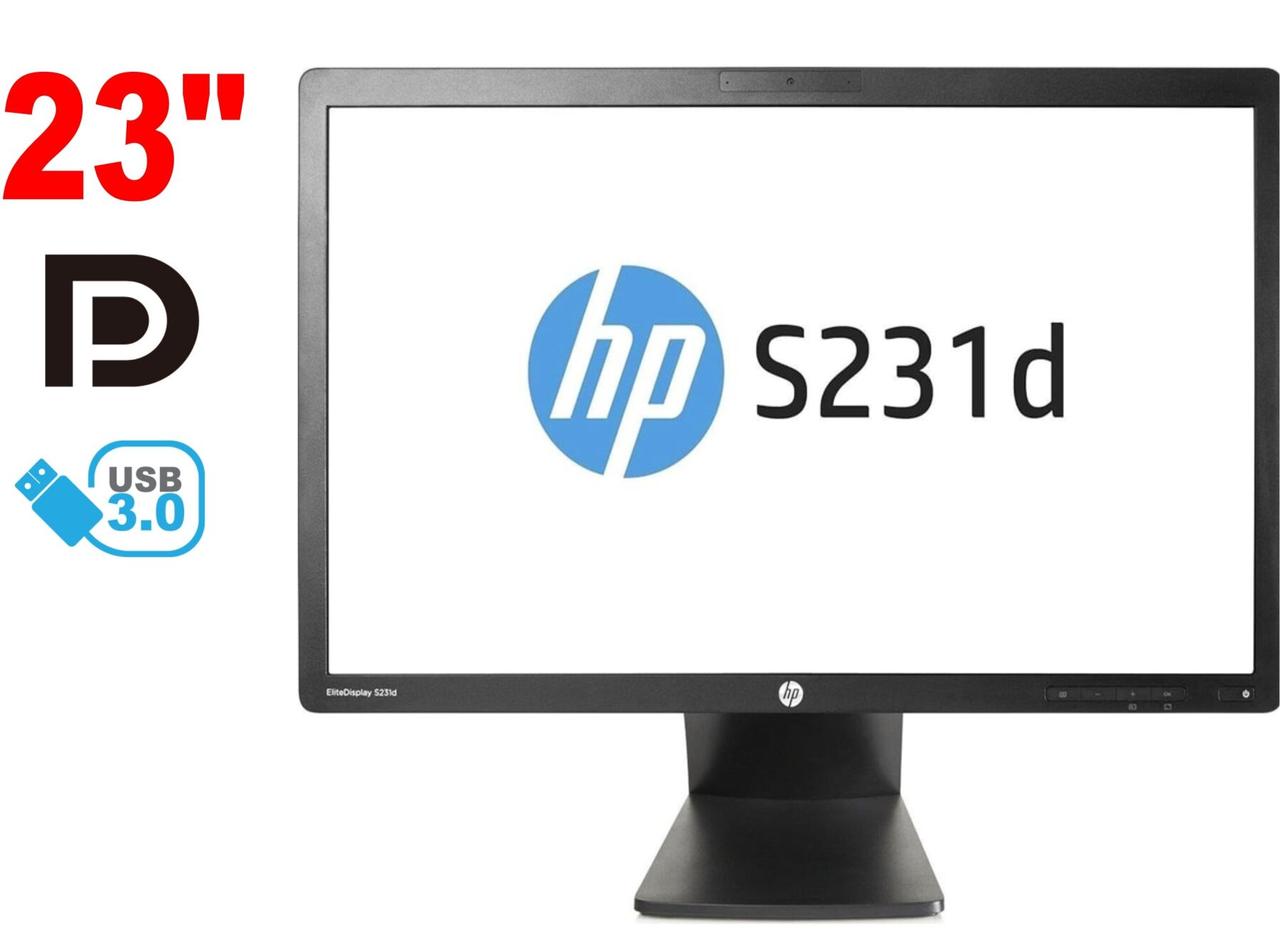 Монітор HP EliteDisplay S231d / 23" (1920x1080) IPS / 1x DP, 1x VGA, 1x LAN (RJ-45), 2x Audio Ports, 2xUSB 2.0, 2x USB 3.0 /