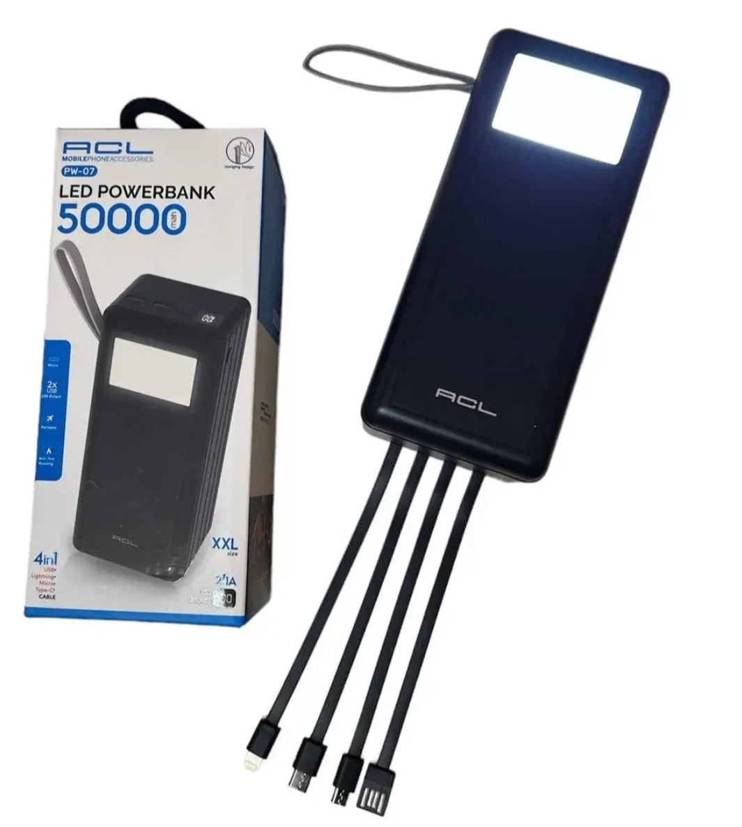 Power Bank ACL PW-44 50000mAh 4 USB Type-C Lightning micro