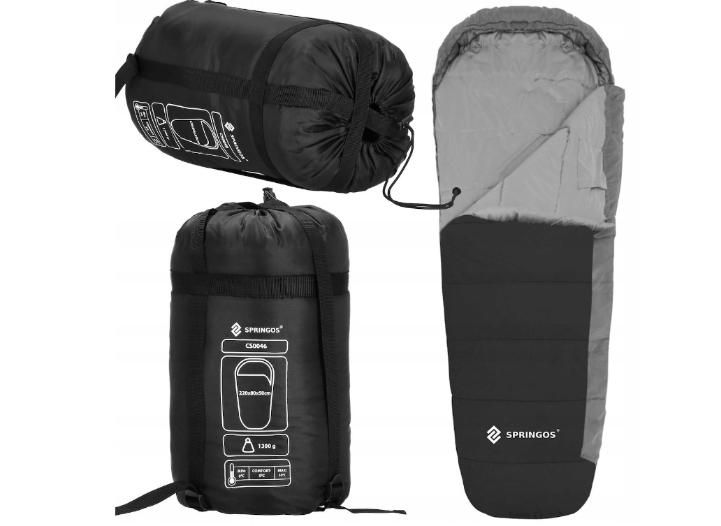 Туристичний спальний мішок Springos CS0046 80 cm x 220 cm