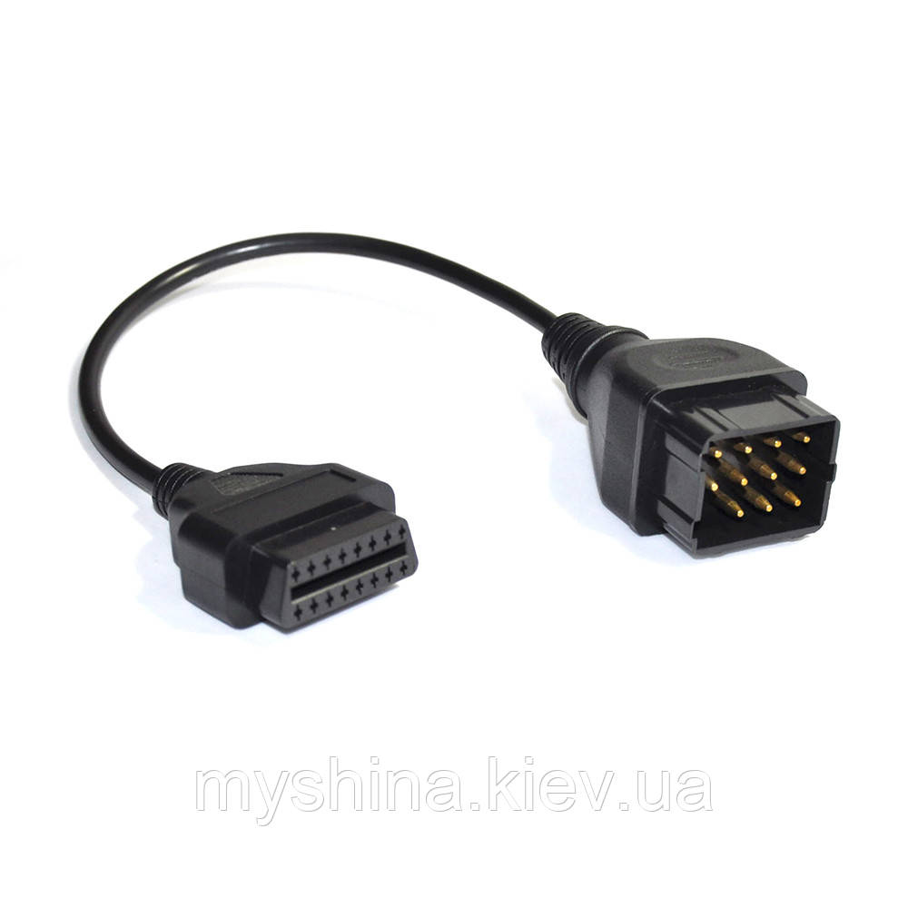 Перехідник OBD2 Renault 12 pin для Renault (12pin — 16pin) ЯКІСТЬ 100%