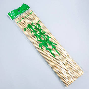 Дерев'яні шпажки (бамбукові палички) 30 см — 80 шт