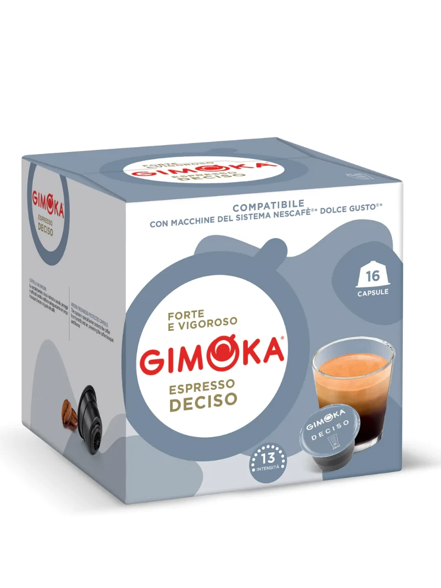 Кава в капсулах Dolce Gusto Gimoka Deciso 16 шт Італія Нескафе Дольче Густо