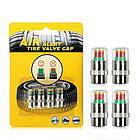 Ковпачки індикатори тиску в шинах 2.4бар, датчики на ніпель набір, 4шт., фото 2