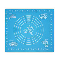 Килимок-підкладка Supretto для розкочування тіста 29х26 см, блакитний (Арт. 4769)